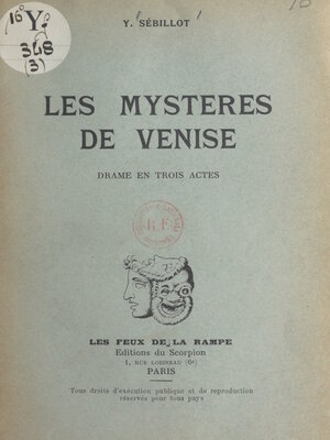cover image of Les mystères de Venise